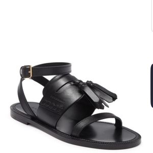 Burberry Leather Bethany Tassel Sandals